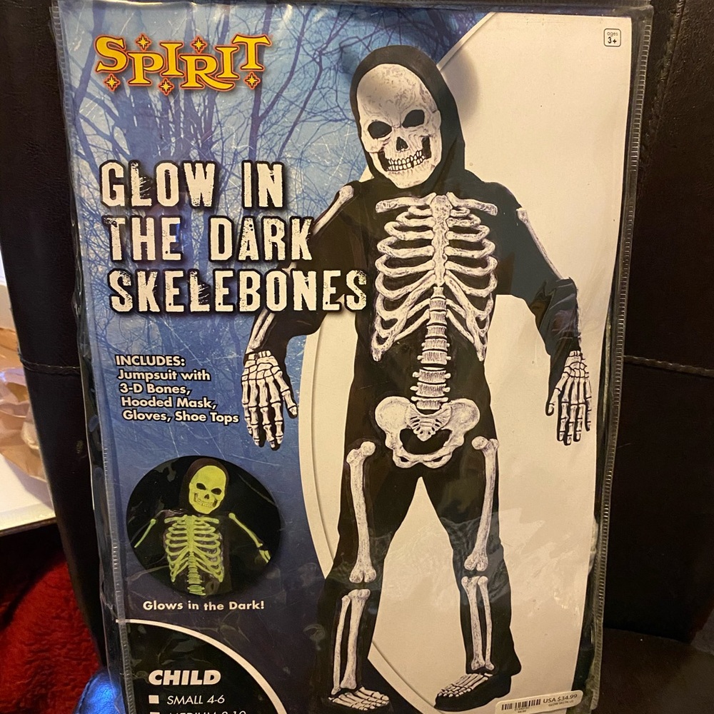 Youth Glow in the Dark Skeleton Costume
